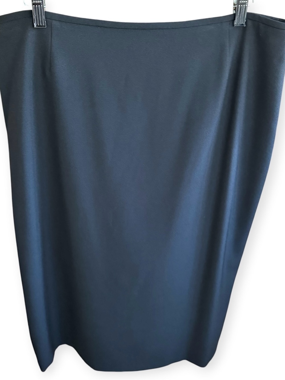 Preston & York Straight Midi Black Modest Career Skirt Women's Plus Size 16